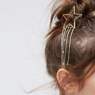 Fringed Star Hair Clip