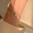 925 Sterling Silver Heart Charm Bracelet