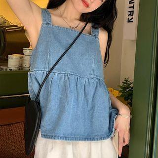Denim Flowy Camisole Top