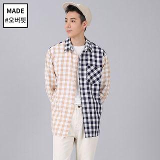 Two-tone Check Shirt