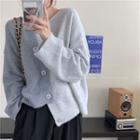Asymmetric Paneled Cardigan