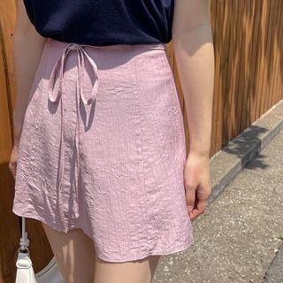 A-line Miniskirt With Sash
