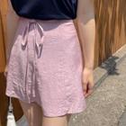 A-line Miniskirt With Sash