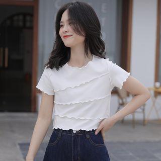 Lettuce Edge Cropped T-shirt