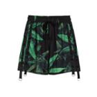 Strap Detail Printed Shorts