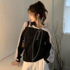 Asymmetrical Neckline Strap Knit Top Black - One Size
