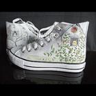 Cats In Love High-top Canvas Sneakers