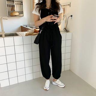 Drawcord Jogger Overall Pants