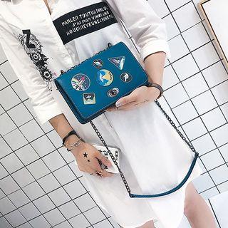 Flap Printed Chain Strap Cross Bag