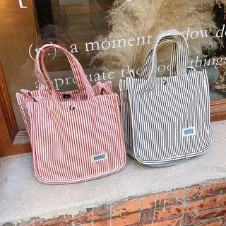 Square Striped Hand Bag
