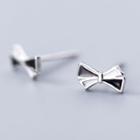 925 Sterling Silver Bow Earring 1 Pair - S925 Silver - One Size