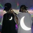 Moon Shape Reflective Sleeveless T-shirt