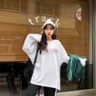 Letter-print Oversized T-shirt