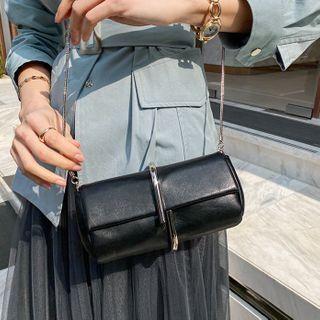 Metal-frame Shoulder Bag