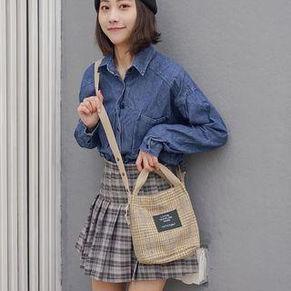Woolen Messenger Shoulder Bag