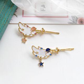Wing & Planet Hair Pin