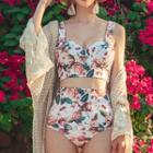 Floral Bikini / Mini A-line Skirt