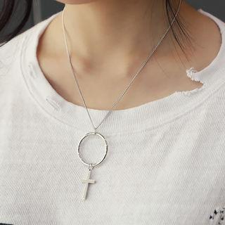 Cross-dangle Necklace