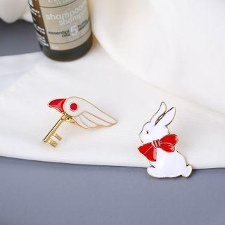 Alloy Rabbit Brooch