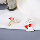 Alloy Rabbit Brooch