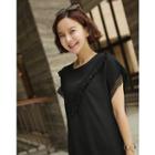 Short-sleeve Tassel-trim Top