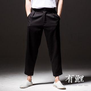 Straight-cut 9/l Pants
