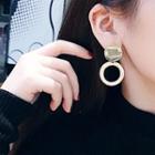 Hoop Stud Earring Gold - One Size