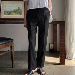 Basic Straight-leg Dress Pants