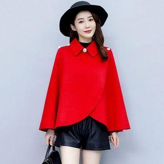 Faux Pearl Embellished Poncho