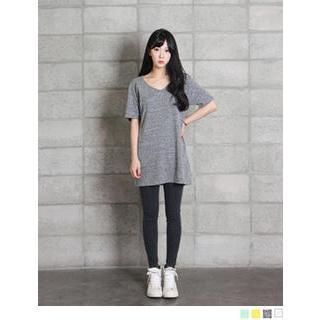 V-neck Melange T-shirt