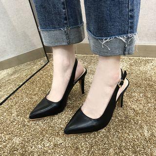 Pointed Slingback High Heel Sandals
