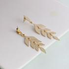 Mermaid Tail Dangle Earring 1 Pair - Gold - One Size