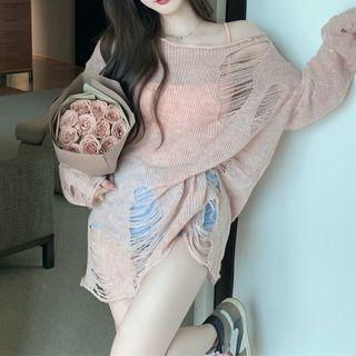 Distressed Knit Top / Camisole Top