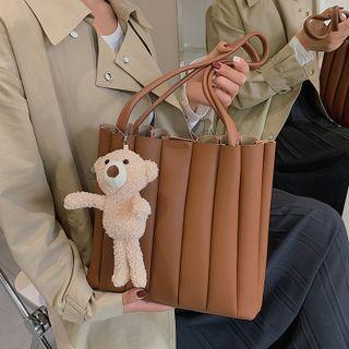 Set: Ruched Tote Bag + Pouch