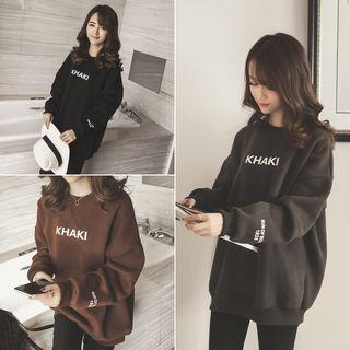 Khaki Print Sweatshirt