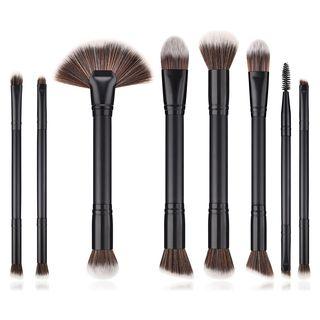 Set Of 8: Makeup Brush Set Of 8 - T-08072 - Black - One Size