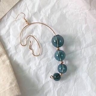 Bead & Wirework Dangle Earring One Piece - As Shown In Figure - One Size