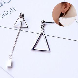 Triangle Non-matching Earrings