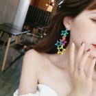 Acrylic Star Dangle Earring 1 Pair - Multicolor - One Size