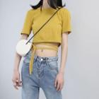 Strappy Wrapped Cropped T-shirt