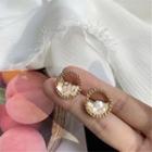 Shell Stud Earring 1 Pair - Gold - One Size