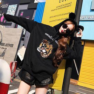 Tiger Sequined Hoodie