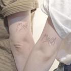 Pinky Promise Print Waterproof Temporary Tattoo One Piece - One Size