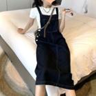 Denim Overall Dress / Short-sleeve T-shirt