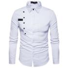 Buttoned Plain Shirt