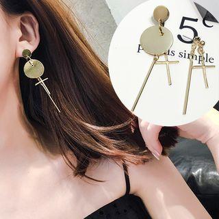 Non Matching Bar Drop Earrings