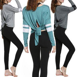 Long-sleeve Cut Cut Sport T-shirt