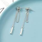 Alloy Bar Chained Dangle Earring