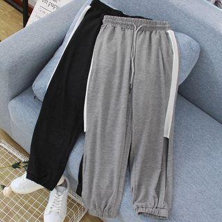 High-waist Cutout-hem Sweatpants