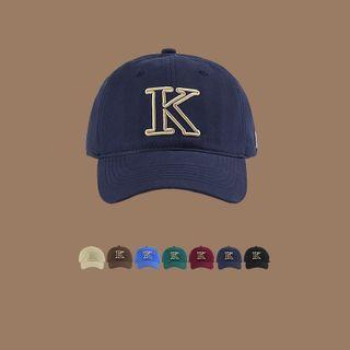 Letter K Embroidered Baseball Cap